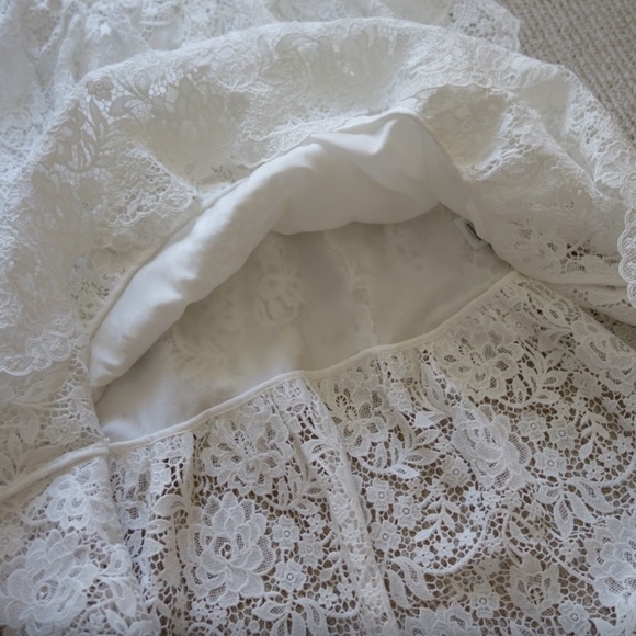 SELF-PORTRAIT Tiered corded lace maxi dress white 10 - Picture 8 of 9